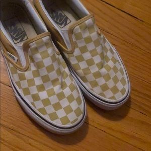 Yellow Checkered Vans